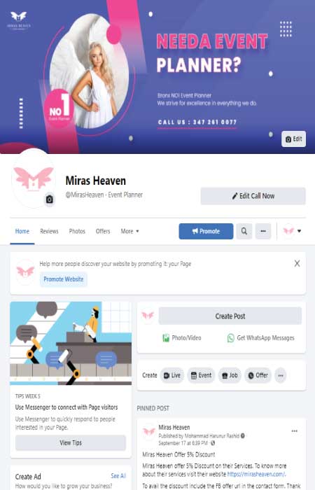 Social Media Marketing Services Testimonial From Miras Heaven